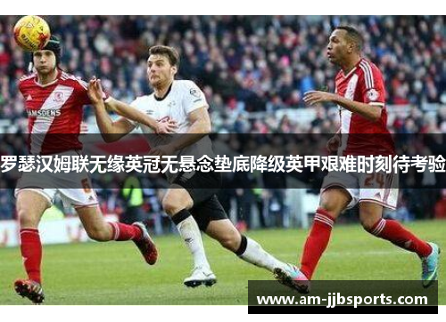 罗瑟汉姆联无缘英冠无悬念垫底降级英甲艰难时刻待考验 罗瑟汉姆联无缘英冠无悬念垫底降级英甲艰难时刻待考验